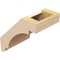 Ekena Millwork 5-inch W x 8-inch D x 8-inch H Aspen Rough Cedar Woodgrain TimberThane Knee Brace, Primed BRCUR05X08X08ASPRCPR - alternate 3